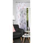Vorhang mit Kräuselband Paolo Polyester - Rot / Weiß - 140 x 175 cm