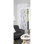 Vorhang mit Kräuselband Paolo Polyester - Grau / Weiß - 140 x 145 cm