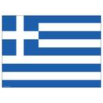 Tischset Griechische Flagge (12er-Set) Papier - Mehrfarbig
