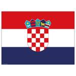Placemats Kroatië (set van 12) papier - meerdere kleuren