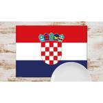 Tischset Kroatische Flagge (12er-Set) Papier - Mehrfarbig