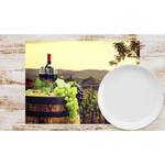 Sets de table Vignoble (lot de 12) Papier - Multicolore