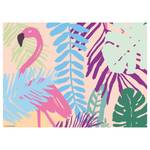 Placemats Flamingo Palmen (set van 12) papier - meerdere kleuren