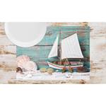 Sets de table Bateau à voile (lot de 12) Papier - Multicolore