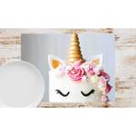 Tischset Einhorn Torte (12er-Set) Papier - Mehrfarbig