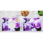 Sets de table Violettes (lot de 12) Papier - Multicolore