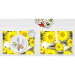 Sets de table Tournesols (lot de 12) Papier - Multicolore