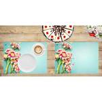 Sets de table Gerbera (lot de 12) Papier - Multicolore