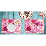 Sets de table Mer de roses (lot de 12) Papier - Multicolore