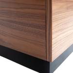 Table basse Valbo Placage en bois véritable - Noyer / Pin noir - Largeur : 82 cm