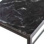 Tavolo consolle Wida Marmo / Metallo - Effetto marmo nero / Nero