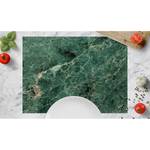 Placemats Groen marmer (set van 4) vinyl - groen