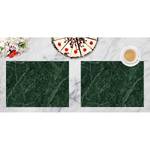 Placemats Marmer Groen (set van 4) vinyl - groen