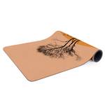 Tapis de yoga Soleil doré Face supérieure : liège<br>Face inférieure : caoutchouc naturel