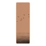 Läufer/Yogamatte Vogelzug in den Süden Oberfläche: Kork / Unterseite: Naturkautschuk - Schwarz / Weiß