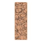 Tapis de yoga Bourgeons de magnolia Face supérieure : liège<br>Face inférieure : caoutchouc naturel