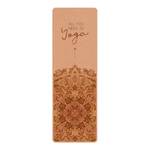 Tapis de yoga All you need is Yoga Face supérieure : liège<br>Face inférieure : caoutchouc naturel - Orange