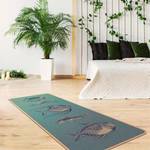 Tapis de yoga Poissons Face supérieure : liège<br>Face inférieure : caoutchouc naturel