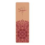 Tapis de yoga All you need is Yoga Face supérieure : liège<br>Face inférieure : caoutchouc naturel - Rouge