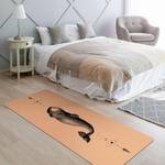 Tapis de yoga Baleine du Groenland Face supérieure : liège<br>Face inférieure : caoutchouc naturel - Noir