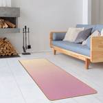 Läufer/Yogamatte Farbverlauf Oberfläche: Kork / Unterseite: Naturkautschuk - Beige / Rosa