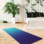 Tapis de yoga Dégradé Face supérieure : liège<br>Face inférieure : caoutchouc naturel - Turquoise / Bleu