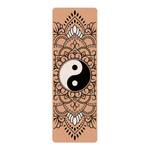 Loper/yogamat Mandala Yin & Yang Oppervlak: kurk<br>Onderkant: natuurlijk rubber