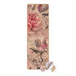 Tapis de yoga Pivoines II Face supérieure : liège<br>Face inférieure : caoutchouc naturel