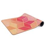 Läufer/Yogamatte Geometrie II Oberfläche: Kork / Unterseite: Naturkautschuk - Pink