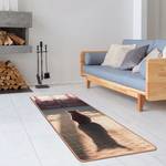 Tapis de yoga Chat dans la lumière Face supérieure : liège<br>Face inférieure : caoutchouc naturel