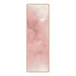 Tapis de yoga Aquarelle Face supérieure : liège<br>Face inférieure : caoutchouc naturel - Rose foncé