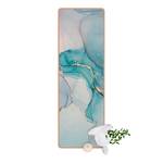 Läufer/Yogamatte Aquarell Pastell III Oberfläche: Kork / Unterseite: Naturkautschuk - Mehrfarbig