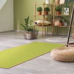 Tapis de yoga Vert printemps Face supérieure : liège<br>Face inférieure : caoutchouc naturel