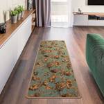 Tapis de yoga Gravure florale Face supérieure : liège<br>Face inférieure : caoutchouc naturel - Vert