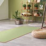 Passatoia / Tappetino yoga Timbu Superficie: sughero<br>Parte inferiore: caucciù - Verde menta