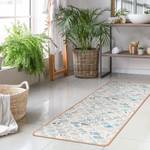 Tapis de yoga Marbre I Face supérieure : liège<br>Face inférieure : caoutchouc naturel - Bleu