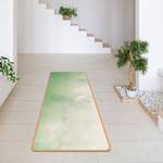 Tapis de yoga Aquarelle Face supérieure : liège<br>Face inférieure : caoutchouc naturel - Vert