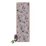 Loper/yogamat Floral Koper Oppervlak: kurk<br>Onderkant: natuurlijk rubber - Paars