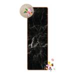 Läufer/Yogamatte Nero Carrara Oberfläche: Kork / Unterseite: Naturkautschuk - Schwarz