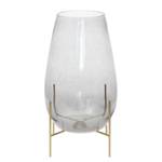 Vase en verre Crea 100 Fer / Verre transparent - Gris