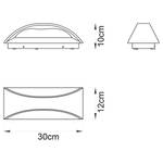 LED-Wandleuchte Osmund Aluminium - 1-flammig