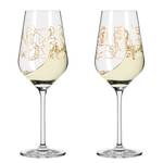 Bicchiere da vino bianco Sagengold (2) Cristallo - Rosé dorato