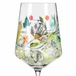 Aperitiefglas #8 Sommertau kristalglas - groen/lila