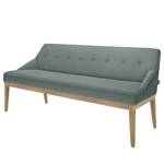 Diningsofa Cozy II Flachgewebe / Buche massiv - Helles Olivgrün - Breite: 180 cm - Buche Hell