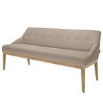 Banquette Cozy II Tissage à plat / Hêtre massif - Beige - Largeur : 180 cm - Hêtre clair