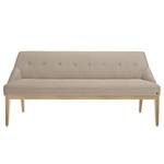 Diningsofa Cozy II Flachgewebe / Buche massiv - Beige - Breite: 180 cm - Buche Hell