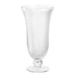 Vase sur pied Poesia Verre cristallin - Transparent - Hauteur : 35 cm