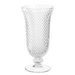 Vase sur pied Poesia Verre cristallin - Transparent - Hauteur : 30 cm