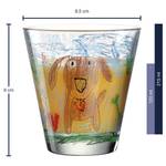 Verres Bambini chien (lot de 6) Verre cristallin - Multicolore