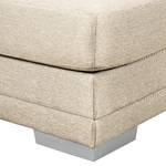 Gestoffeerde hocker Penpont Platweefsel Kaja: Beige